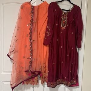 Indian Sharara with long shirt